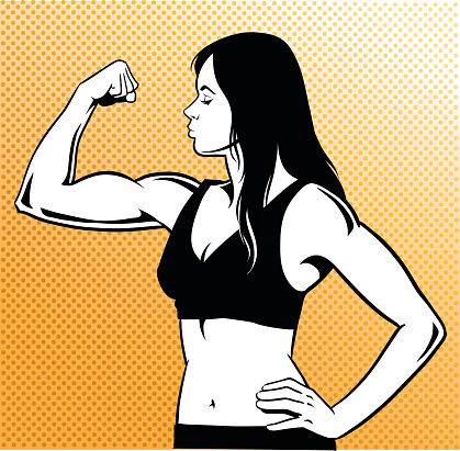 Free Muscular Woman Clipart in AI, SVG, EPS or PSD Free Muscular Woman Clipart in AI, SVG, EPS or PSD