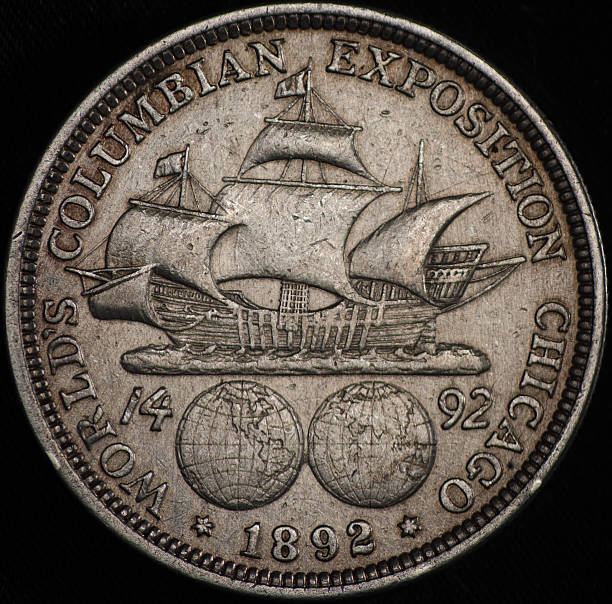 istock Columbas Commemorative Silver Coin 1892 485746914