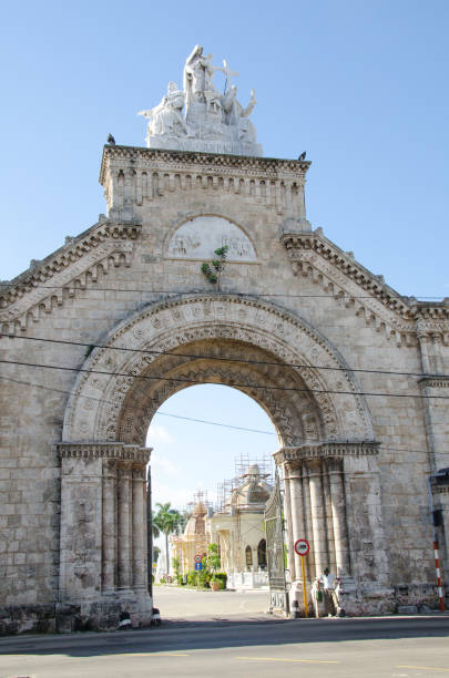 Christopher Columbus Cemetery Main Entrance stock photo