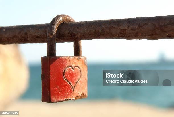 Old Romantic Padlock Stock Photo - Download Image Now - Love - Emotion, Padlock, 2015