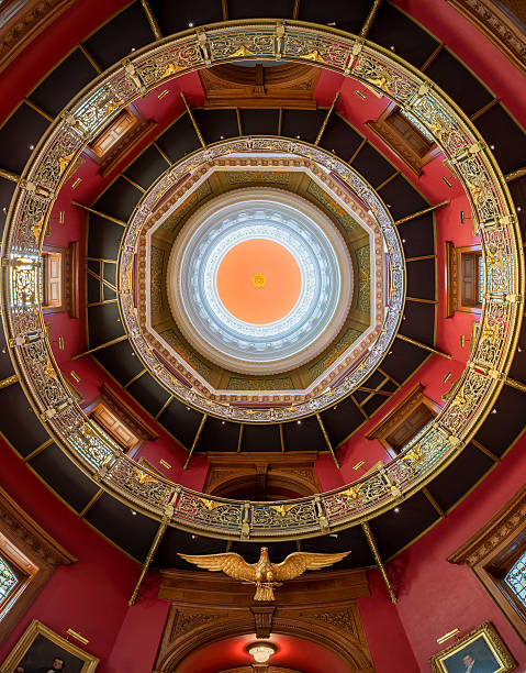 new jersey state house dome - north america bald eagle portrait vertical foto e immagini stock