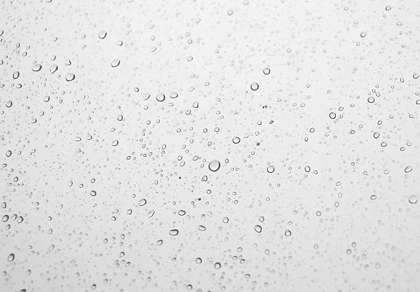 istock Drops of rain on the inclined window 485756326
