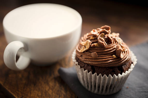 istock Chocolate and Caramel Cupcake with Coffee 485760504