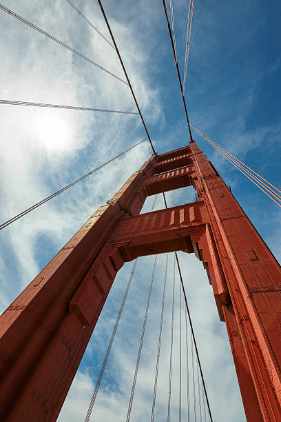 istock Golden Gate Bridge up to the sky, San Francisco 485762042