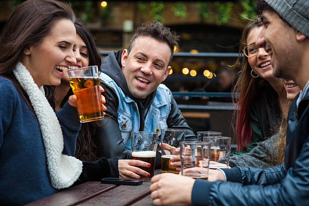 istock Hanging out with a fresh beer in a London Pub 485762180