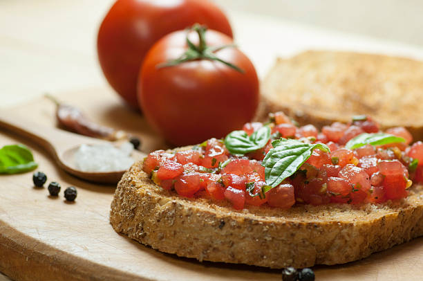 istock Italian bruschetta close up 485767868