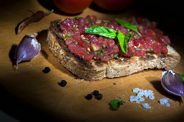 istock Italian bruschetta, light brush 485767894