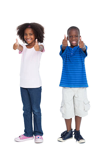istock Brother and sister with thumbs up 485772455