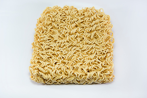 asian ramen instant noodles isolated on white backgroundasian ramen instant noodles isolated on white background
