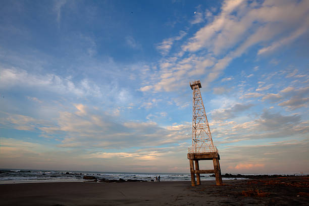 istock Tsunami tower warning on the beach of Indonesia 485774457