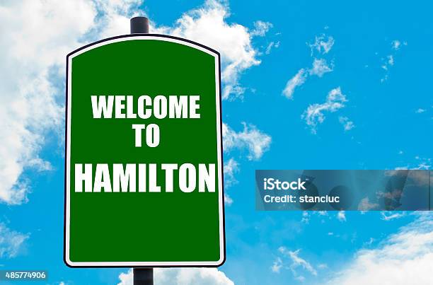 Welcome To Hamilton Stock Photo - Download Image Now - Hamilton - Australia, Hamilton - Bermuda, Hamilton - Montana