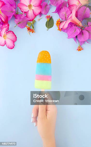 Happy Summer Stock Photo - Download Image Now - Ice Cream, Flavored Ice, Cold Temperature