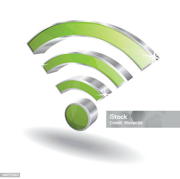 3d Wifi Signal Vector Icon Stock Illustration - Download Image Now - Abstract, Antenna - Aerial, Art