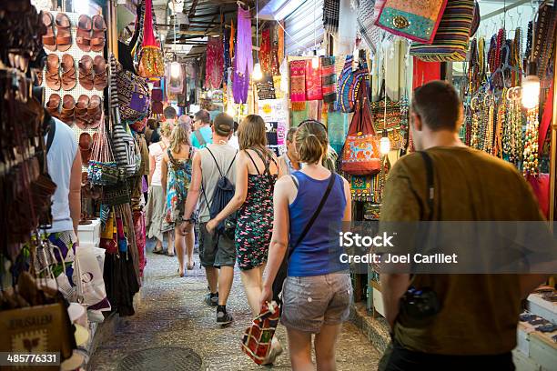 Touring Jerusalems Old City Stock Photo - Download Image Now - Israel, Market - Retail Space, Palestinian