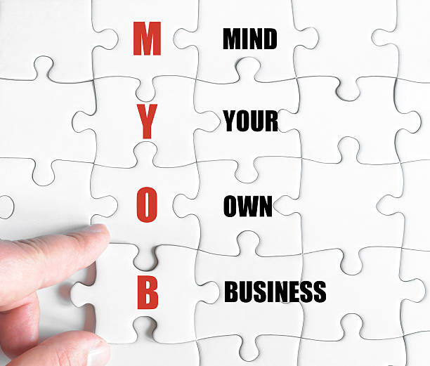 istock Last puzzle piece with Business Acronym MYOB 485777806