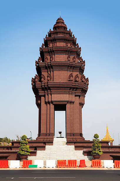 Independence Monument, Phnom Penh, Travel Attractions in Cambodi stock photo