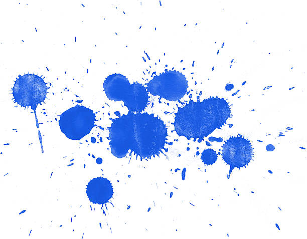 istock Watercolor splashes on the white. 485779117