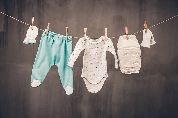 istock Clothes of a little baby 485779172