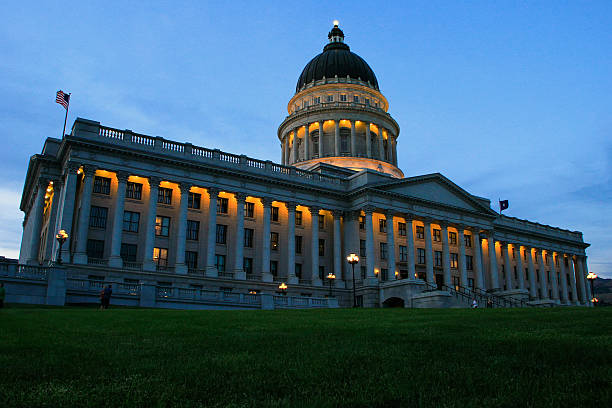 istock Utah State Capitol with lights, Salt Lake City 485780120