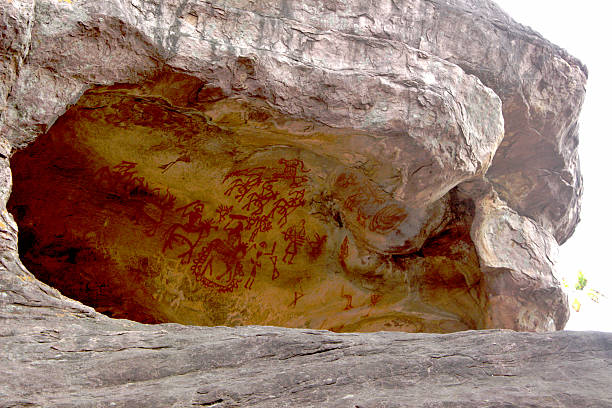 istock Prehistoric Paintings, Bhimbetka 485786888