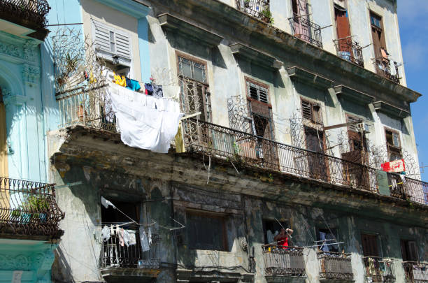 Aging Balcony stock photo