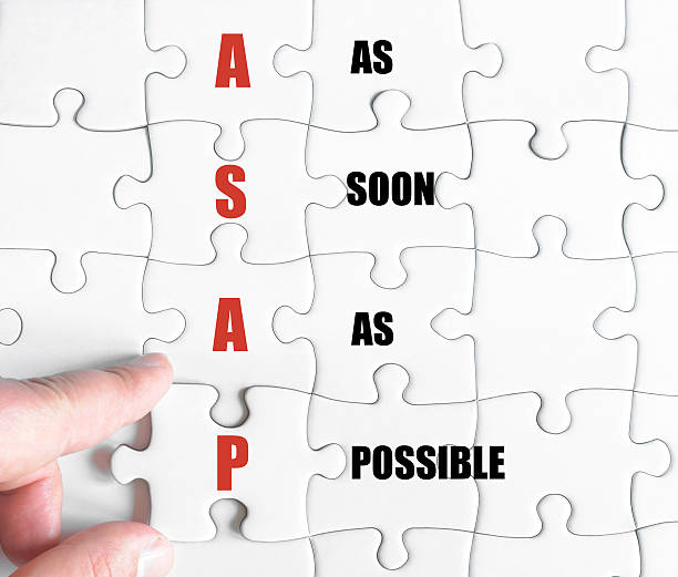 istock Last puzzle piece with Business Acronym ASAP 485787602