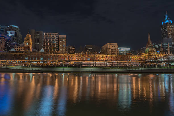 istock Twilight time at Melbourne city 485788716