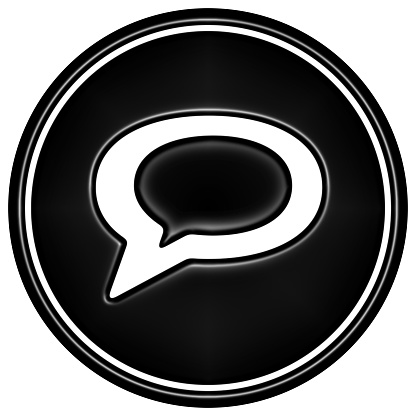 Black chat icon