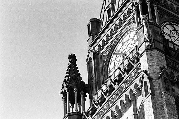 Peace Tower Clock A photograph of the Centre Block Peace Tower detailing the clock work, located on Parliament Hill, Ottawa, Canada. parliament hill ottawa stock pictures, royalty-free photos & images