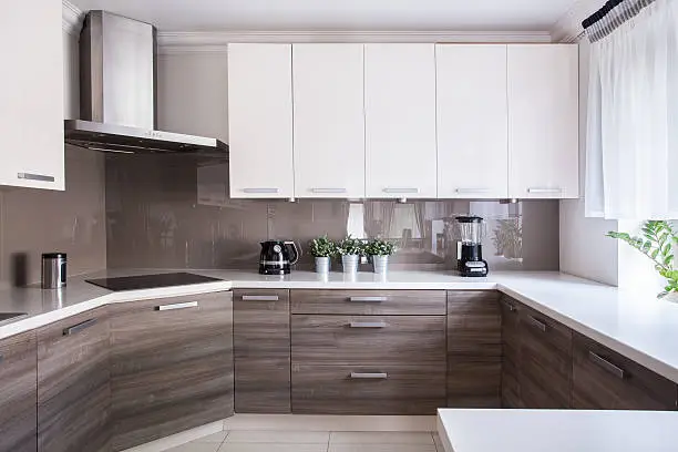 Photo of Cozy beige kitchen