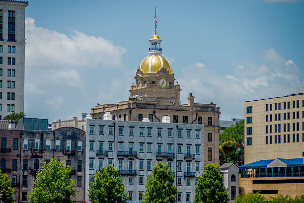 istock Savannah Georgia USA downtown skyline 485795198