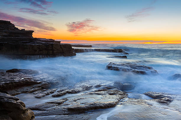 istock Beautiful sunrise seascape view in Australia. 485797148