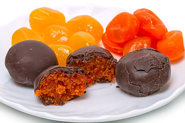 istock Cumquat  and chocolate candies 485803998