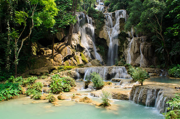 istock Kuang Si waterfall in Luang Prabang 485804612