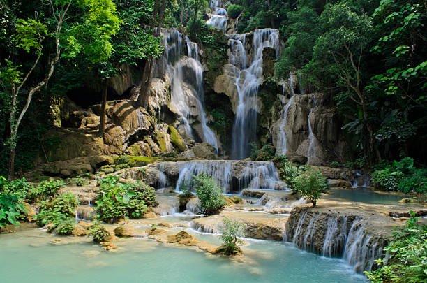 istock Kuang Si waterfall in Luang Prabang 485804614
