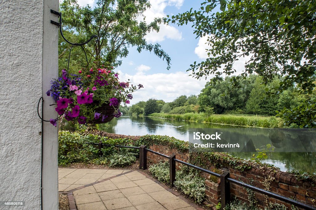 The river Great Ouse in Bedfordshire A picturesque view of the river Great Ouse in Bedfordshire 2015 Stock Photo