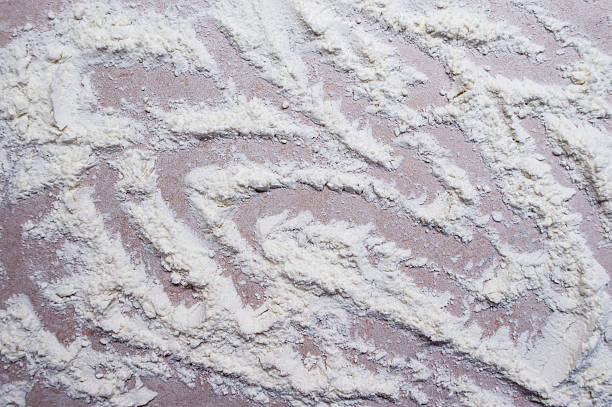 istock Overhead View of Floured Kitchen Surface/Worktop/Counter 485805716
