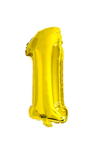 istock Number 1 written with foil balloons 485806434