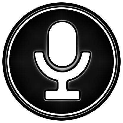 Black microphone icon