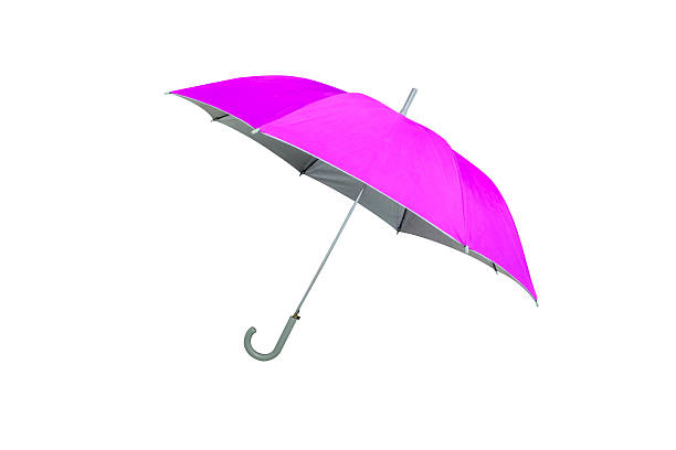istock pink umbrella on a white background 485807898