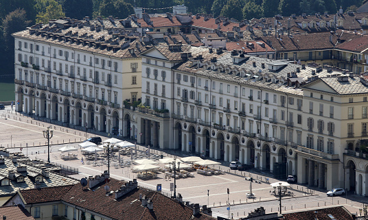Main Square in turin City called Piazza Vittorio Veneto
