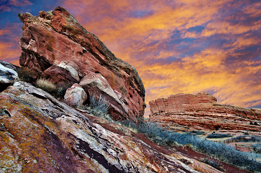 Sunset at Red Rocks Park Colorado 