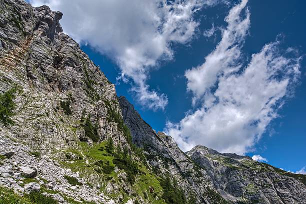 Mountain in Julian Alps Mountain in Julian Alps municipality of jesenice photos stock pictures, royalty-free photos & images