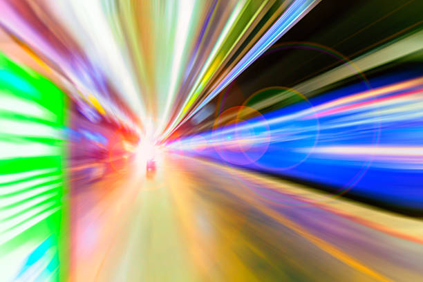 istock fast train traveling at high speed through a station 485814200