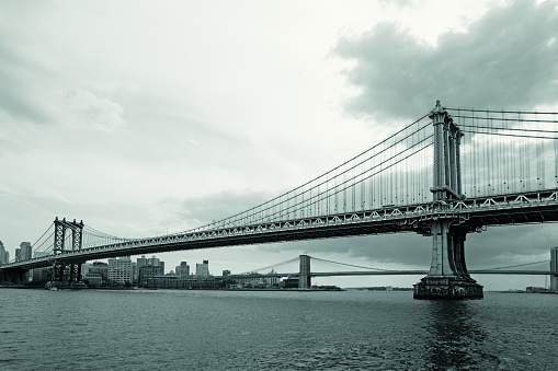 Manhattan Bridge New York City Skyline