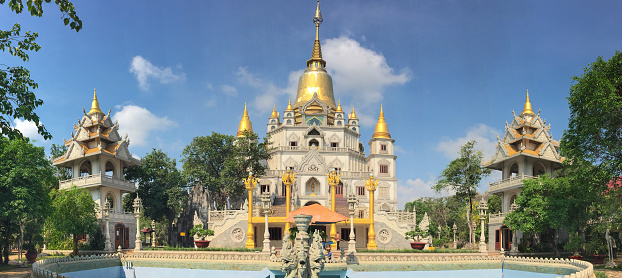 Buu Long pagoda at Ho Chi Minh City, Vietnam, near Suoi Tien Theme Park.