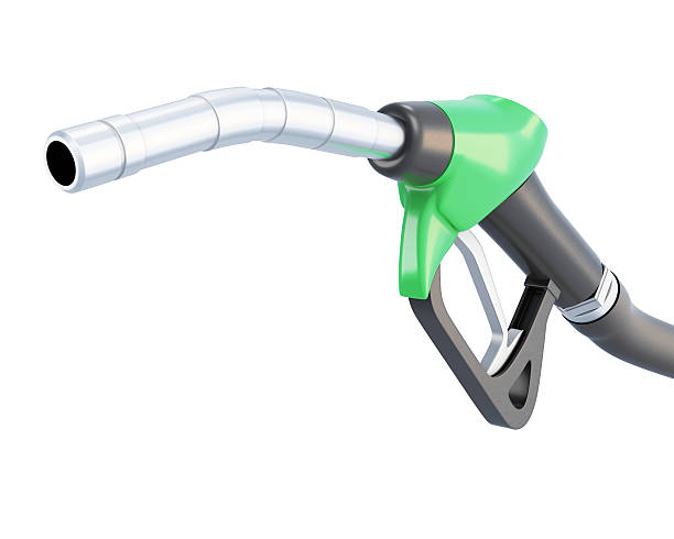 istock Fuel gun with hose close-ip 485820100