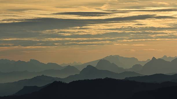 istock Mountain ranges in central Switzerland at sunrise 485820790