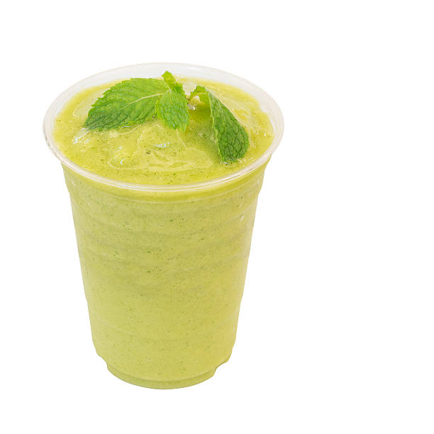 istock cold fresh mango with peppermint smoothie in takeaway glass isol 485820902