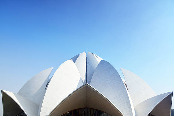 istock Background of The Lotus Temple (Bahai House of Worship) 485830054